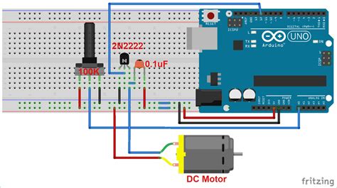 Dc Motor Speed Control Using Arduino And Potentiometer