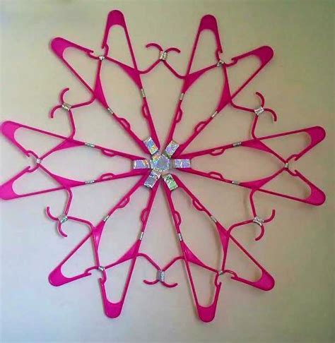 How To Make A Clothes Hanger Wall Decoration Hanger Crafts Crafts