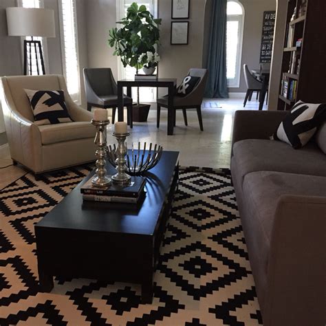 The $7 pillow from ikea that'll instantly brighten up any room in your home. Living room #westelm chairs, table, pillows #crateandbarrel sofa, lamp #ikea rug #ikea table ...