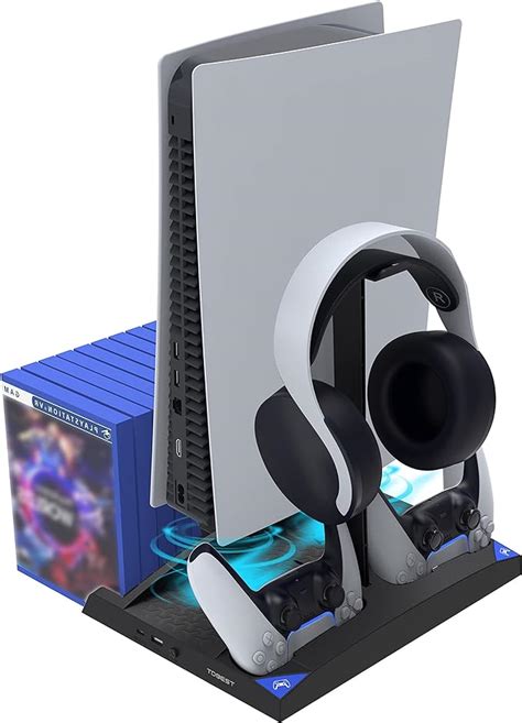 Tdbest Ps5 Console Stand Accessories With Cooling Fan And Ps5