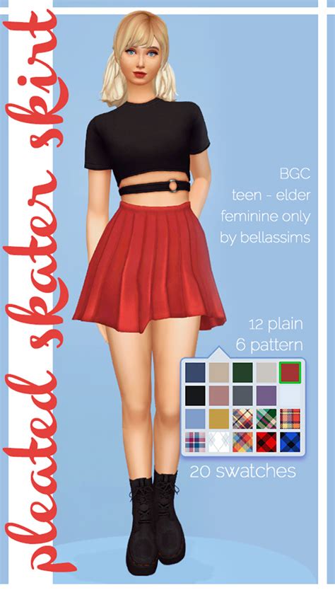 Best Sims 4 Skater Skirt Cc All Free To Download All Sims Cc