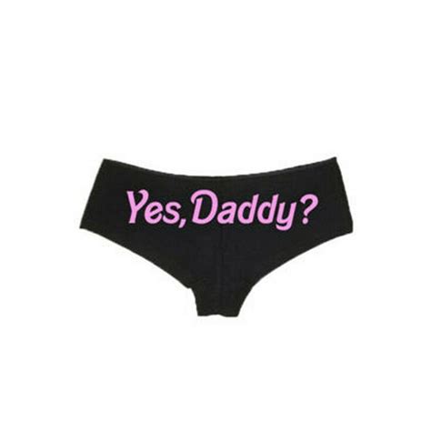 Wsevypo Wsevypo Women Yes Daddy Prints Naughty Briefs Panties