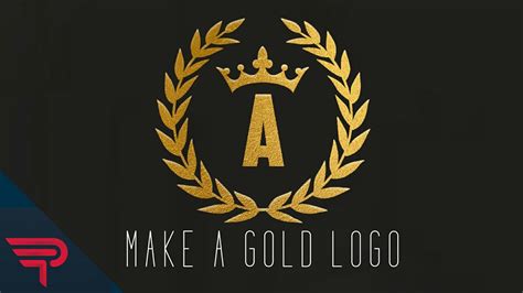 How To Make A Gold Logo Youtube