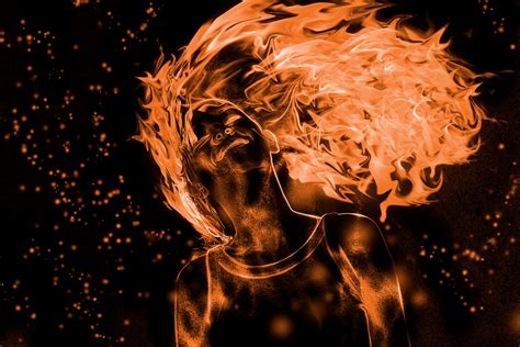 Woman On Fire By Paulo12 On Deviantart