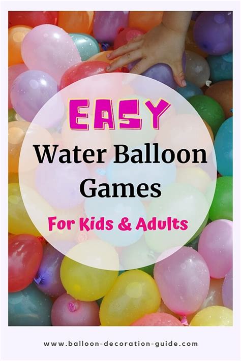 21 Water Balloon Games For Kids And Adults Easy And Fun