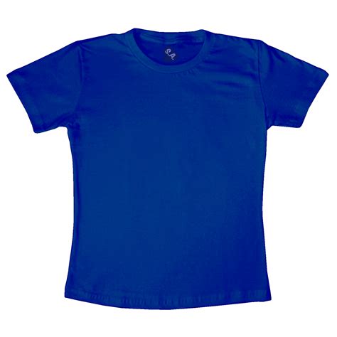 Camiseta Azul Adulto 100 Algodão Na Camiseteria Sa