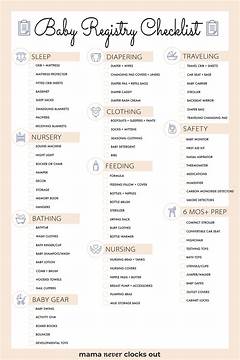The Ultimate Baby Registry Checklist Ensure Youre Prepared For Babys Arrival