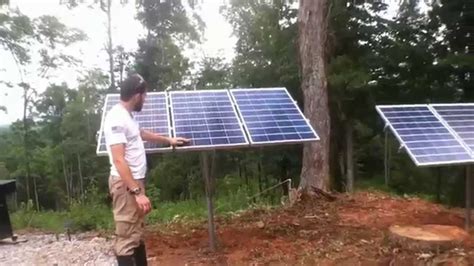 Ground Mount Solar Install And Wind Turbine Mount On Barn By Off Grid