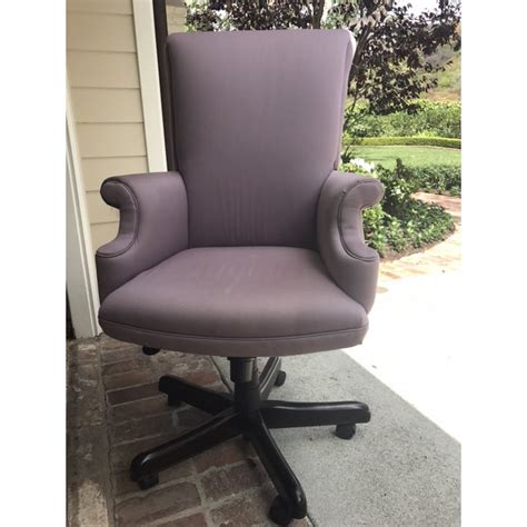 Lavender Upholstered Office Chair Chairish