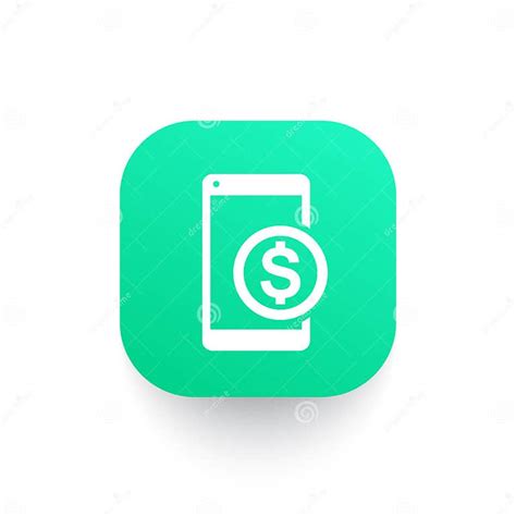 Mobile Banking Icon Payment With Smartphone Stock Vector