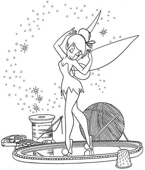 Dessin à imprimer du net Coloriage Fée Clochette  Раскраски дисней
