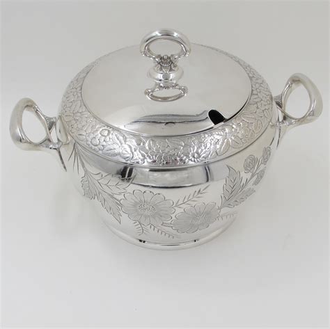 Antique Silver Plate 8 Soup Tureen With Lid Circa 1890 S And K Ltd