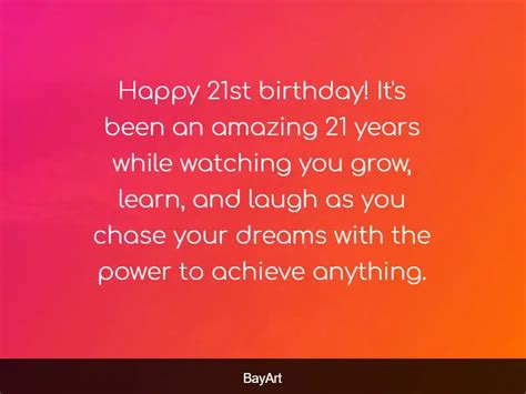217 Excellent Happy 21st Birthday Wishes And Quotes Bayart