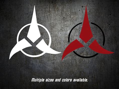 Vinyl Decal Star Trek Klingon Empire Symbol Etsy