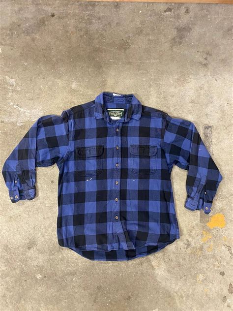 Vintage Field And Stream Black And Blue Flannel Vintage Grailed