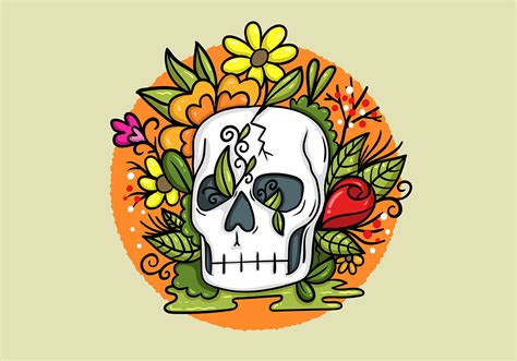 Free Free 106 Flower Skull Svg Free SVG PNG EPS DXF File