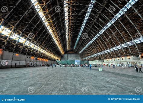 Interior Of Blimp Hangar 1 At The Former Marine Corps Air Station