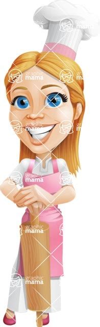 Cute Cooking Housewife Cartoon Vector Character 109 Illustrations