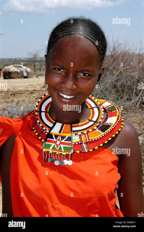 Woman Maasai Africa African Tribe Kenya Tanzania Stock Photo Alamy
