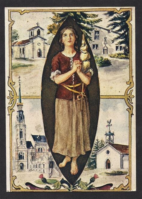 Joan D Arc Saint Joan Of Arc St Joan Antique Holy Card Vintage Holy