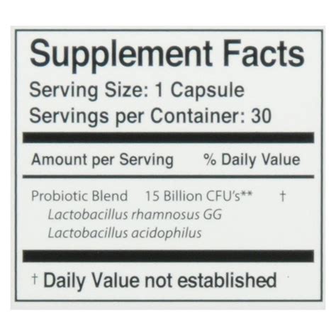 Walgreens Probiotic Lactobacillus Gg Capsules 1source