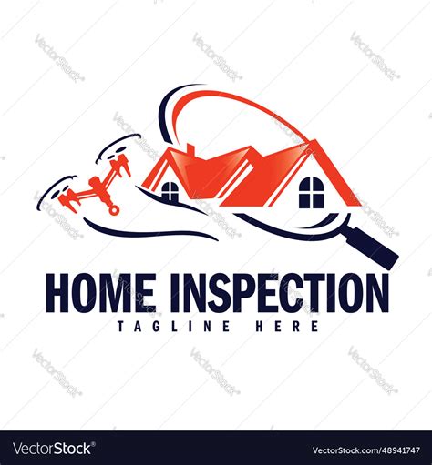 Home Inspection Logo Design For Realtor Business Vector Image