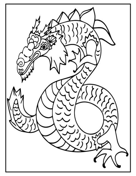 Dragons Coloring Book Pages for Adults Printable Dragon | Etsy