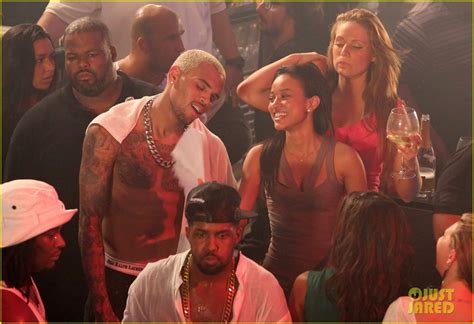 Chris Brown Shirtless At Gotha Club In Cannes Photo Chris