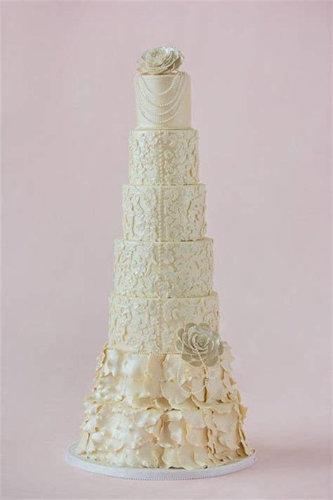 Elegant Modern Vintage Wedding Cake Wedding Maybe When Im 50 P