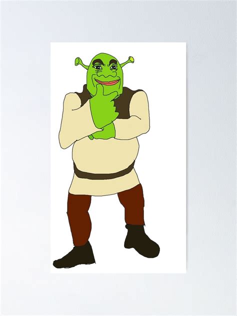 Shrepe Shrek Pepe Original Sticker Poster For Sale By Millstrades