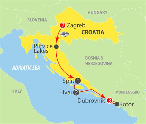 Kaart Kroatie Plitvice Vogels