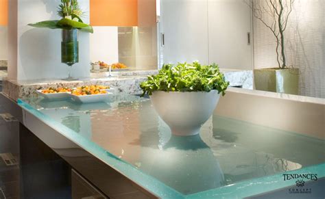 Thermoformed glass countertops can make a great replacement for the more traditional stone. Glass Kitchen Countertops By ThinkGlass | iDesignArch ...