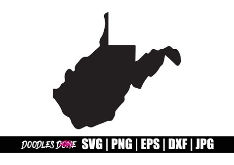 West Virginia State Svg Graphic By Doodlesdone · Creative Fabrica