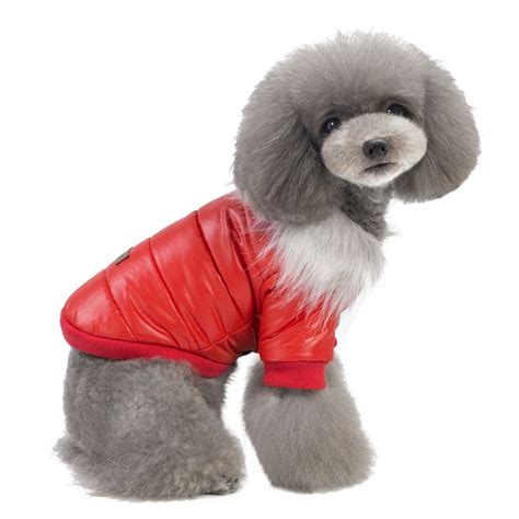 Winter Dog Clothes Fur Collar Windproof Hooded Clothes Pet Puppy Down