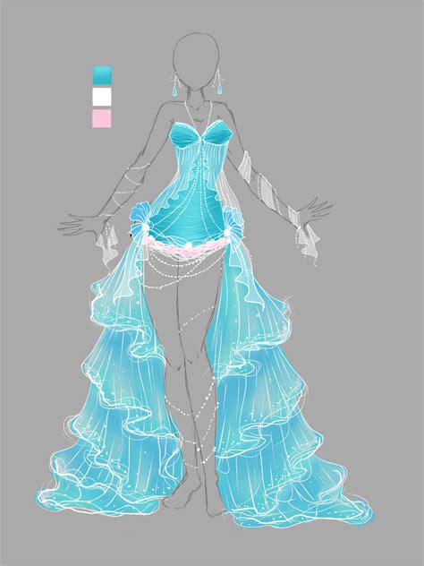 adoptable outfit sold drawing anime clothes designer dresses fashion design drawings