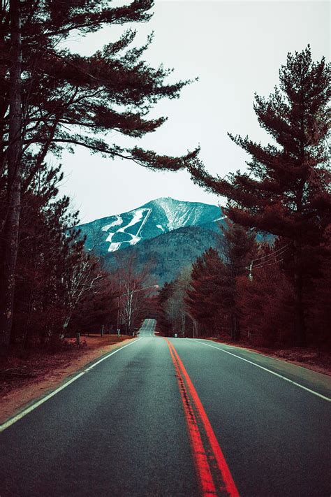 Road Mountains Trees Nature Landscape Hd Mobile Wallpaper Peakpx