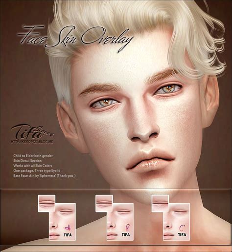Lana Cc Finds Sims 4 Face Skin Overlay Male And Female By Tifa The
