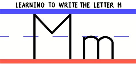 Learn english alphabet letters with pictures and pronunciation below. Write the Letter M - ABC Writing for Kids - Alphabet ...