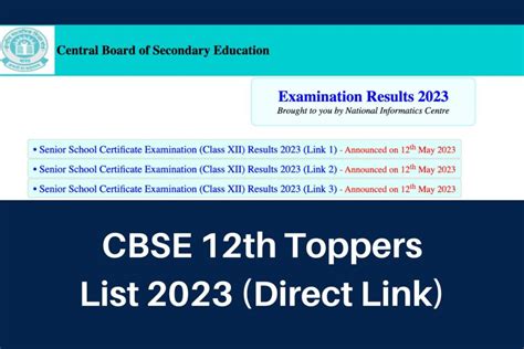 Cbse 12th Toppers List 2024 Topper Name With Marks
