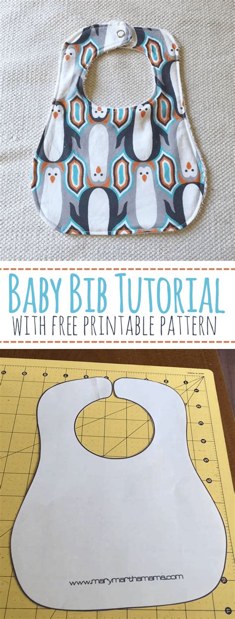 Baby Bib Pattern And Step By Step Tutorial Mary Martha Mama