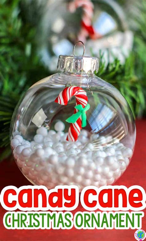 Candy Cane Diy Christmas Ornament For Preschoolers