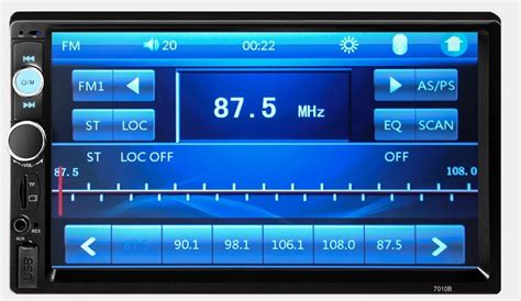 7010b Universal 7 Inch 2 Din Car Audio Stereo Player Touch Screen Car