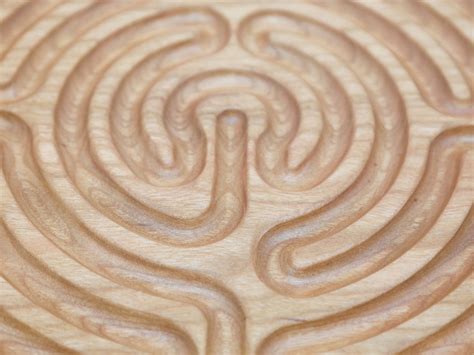 Finger Labyrinth, Wooden Finger Labyrinth, Meditation Labyrinth