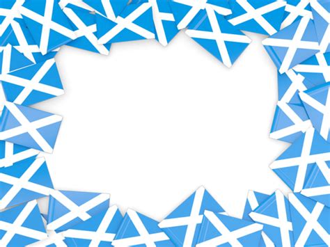 Flag frame. Illustration of flag of Scotland