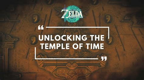 Zelda Tears Of The Kingdom How To Unlock Temple Of Time