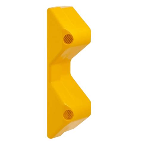 Rigid Plastic Armco Safety End Caps Yellow Ar15y Barriermart