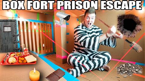24 Hour Maximum Security Box Fort Prison Escape 📦🚔 Youtube