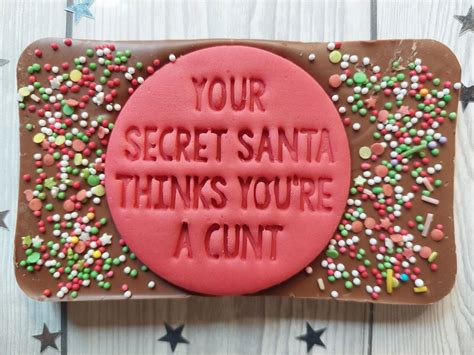 Your Secret Santa Thinks You Re A Cunt Knob 100g Bar Naughtyslabs