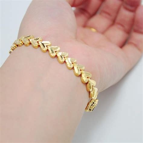Full 3 Package Through Gold Plated Bracelet Female Models Alluvial Gold