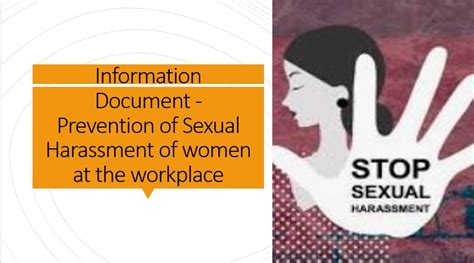 Information Document Prevention Of Sexual Harassment Of Women At The Workplace Govtempdiary News